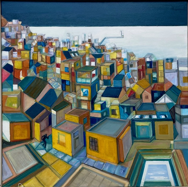 toile artiste décoration ville